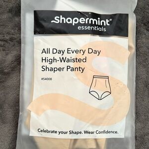 Shapermint Essentials High-Waisted Shaper Panty - White